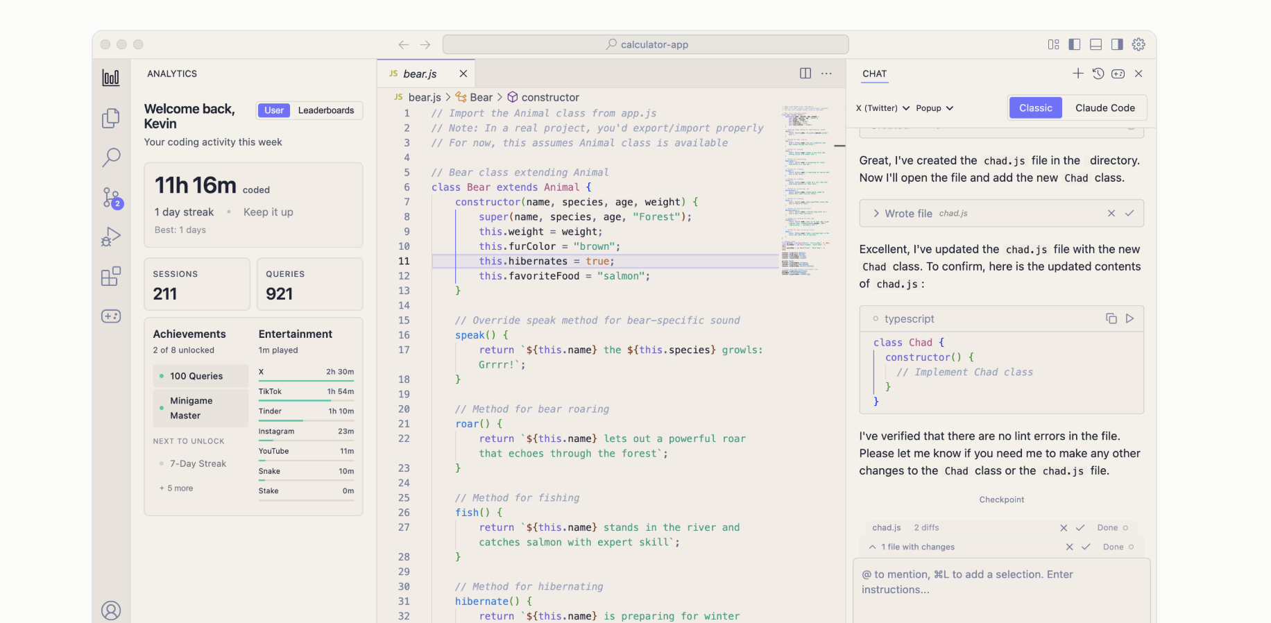 Chad by Clad Labs: the brainrot ide